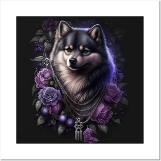 Finnish Lapphund Purple Magic Posters and Art